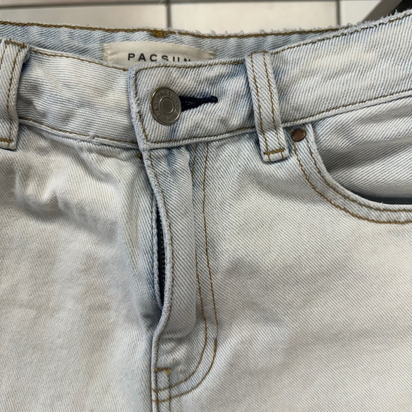 *PAC SUN* Light Wash Mom Short Size 27 - Picture 3 of 11